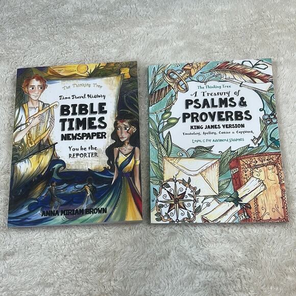 Funschooling thinking tree Psalms and Proverbs KJV and Bible Times Newspaper - Picture 1 of 7
